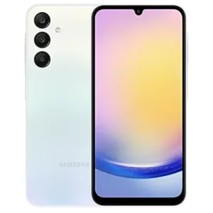 Sell your Samsung Galaxy A25 5G light blue color mobile at kwik buyback online in kuwait. we pay instant cash.